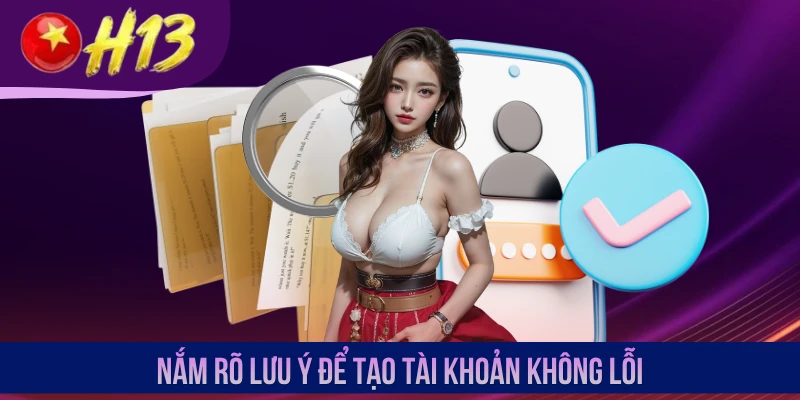 Nắm rõ lưu ý để tạo tài khoản không lỗi